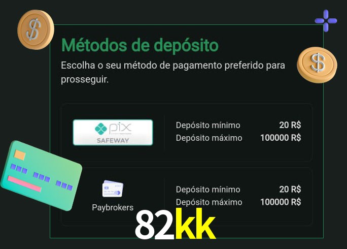 O cassino 82kk oferece uma grande variedade de métodos de pagamento